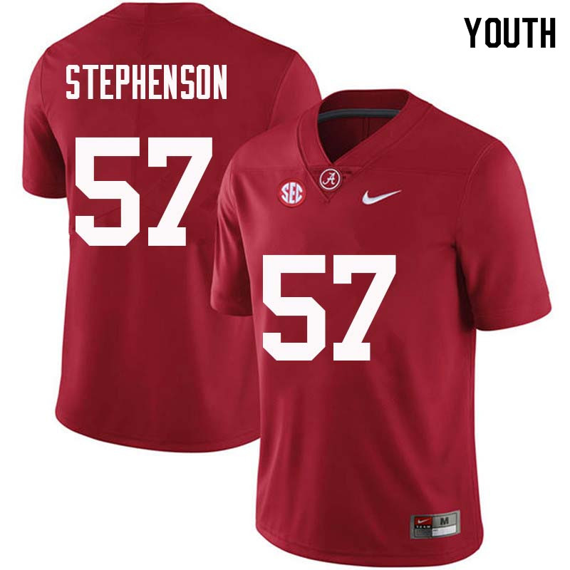 Alabama Crimson Tide Youth Dwight Stephenson #57 Crimson NCAA Nike Authentic Stitched College Football Jersey CQ16H42GF